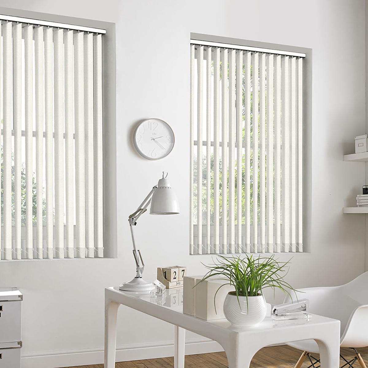 Product photograph of Mila Ivory Vertical Blind from Choice Furniture Superstore.